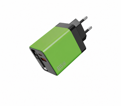 65W GaN Retractable USB-C Travel Charger | 3-in-1