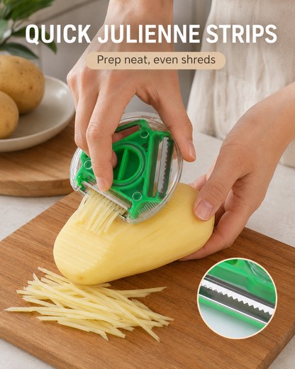 3-in-1 Rotary Vegetable Peeler | Peel & Julienne