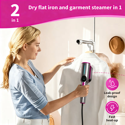 2026 Upgrade Garment Steamer for Clothes, Portable Travel Clothing Steamer Iron