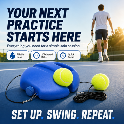 🎾Solo Tennis Trainer with 2 Rebound Balls | Practice Anywhere
