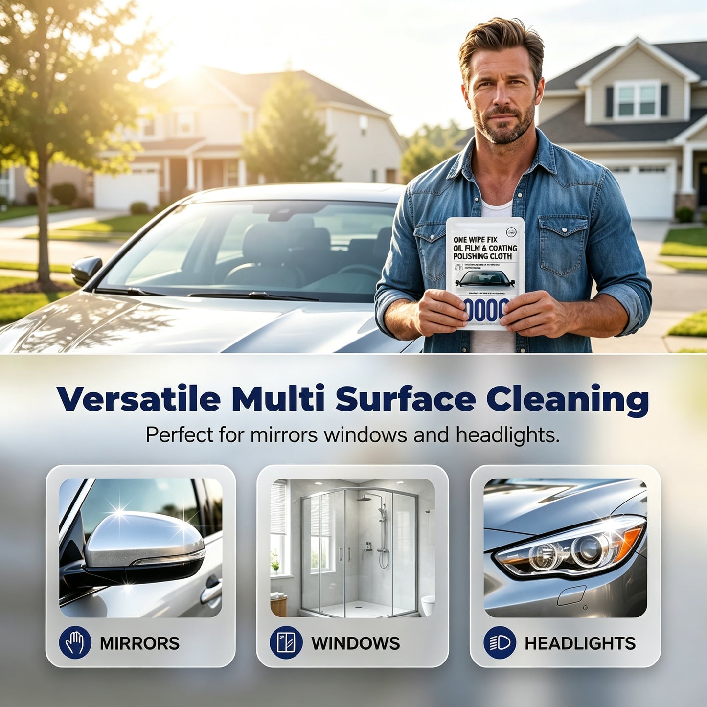 Car Glass Oil Film Removal Wipes