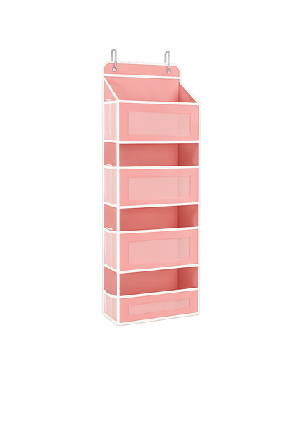 5-Tier Over-the-Door Hanging Organizer with Mesh Pockets