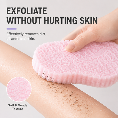 Exfoliating Bath Sponge | Soft Quick-Dry Body Scrubber
