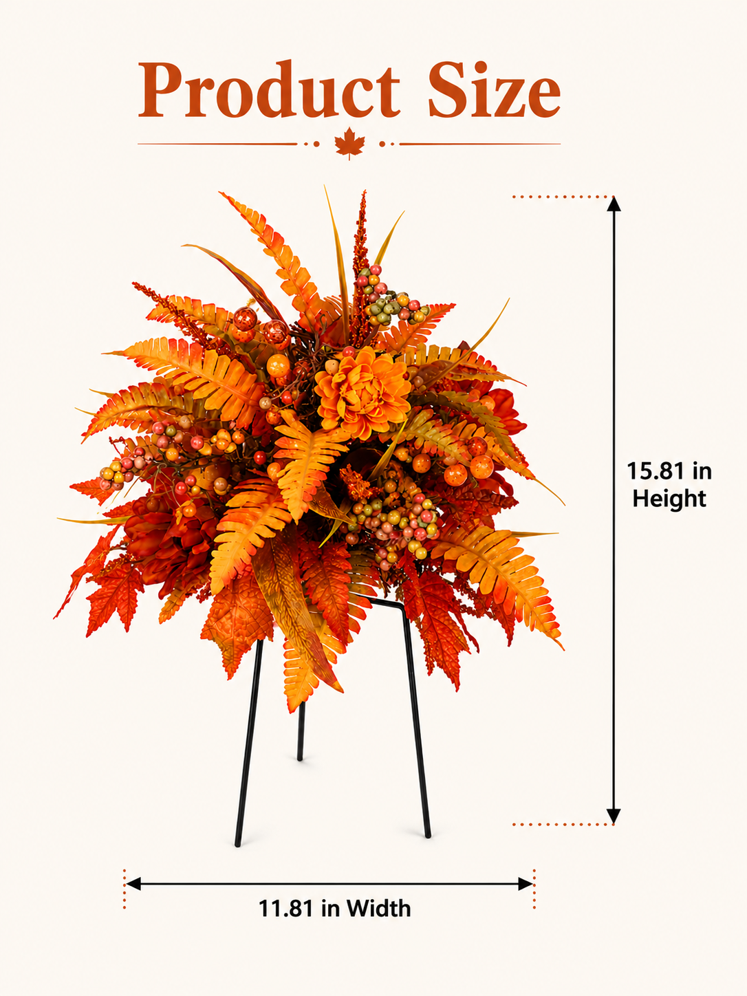 💥Hot Sale 49% off 🍂 Autumn Harvest Floral Garden Stake Arrangement