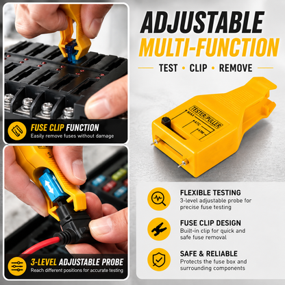 🚗 2-in-1 Automotive Fuse Tester Puller – Fast LED Fuse Check & Safe Removal