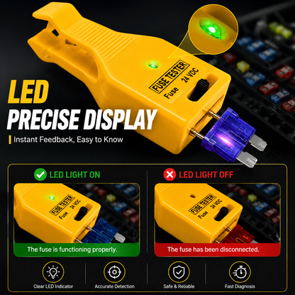 🚗 2-in-1 Automotive Fuse Tester Puller – Fast LED Fuse Check & Safe Removal
