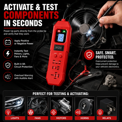 🚗 3-in-1 Automotive Circuit Tester – Quickly Diagnose Power, Wiring & Relay Problems