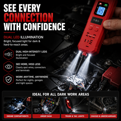 🚗 3-in-1 Automotive Circuit Tester – Quickly Diagnose Power, Wiring & Relay Problems