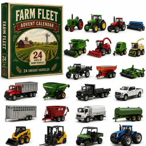 🚜24-Day Christmas Vehicle Advent Calendar |  A New Mini Vehicle Surprise Every Day!