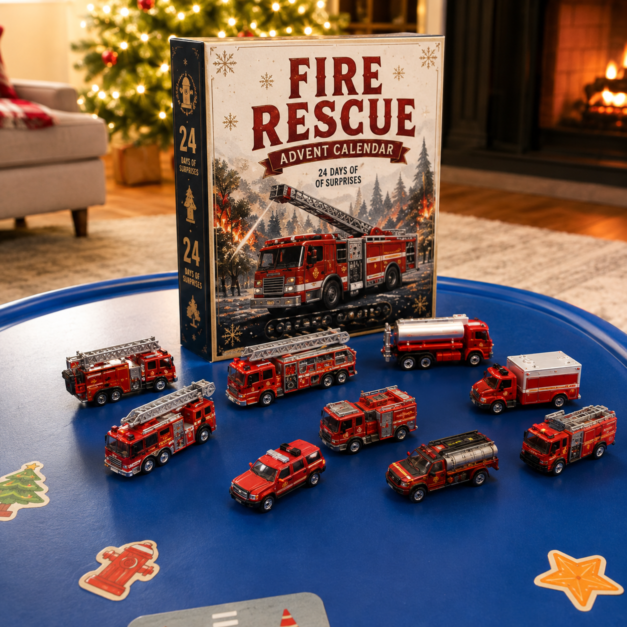 🚜24-Day Christmas Vehicle Advent Calendar |  A New Mini Vehicle Surprise Every Day!
