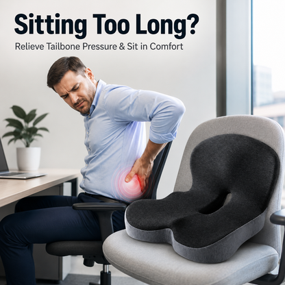 🔥49% off on the last day| Sitting All Day? This Cushion Helps Relieve Back & Tailbone Pressure Instantly