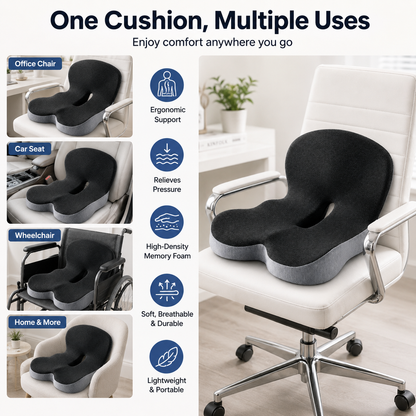 🔥49% off on the last day| Sitting All Day? This Cushion Helps Relieve Back & Tailbone Pressure Instantly