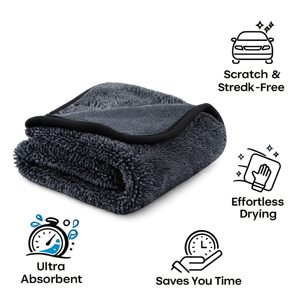 Microfiber Car Drying Towel | Ultra Absorbent & Reusable