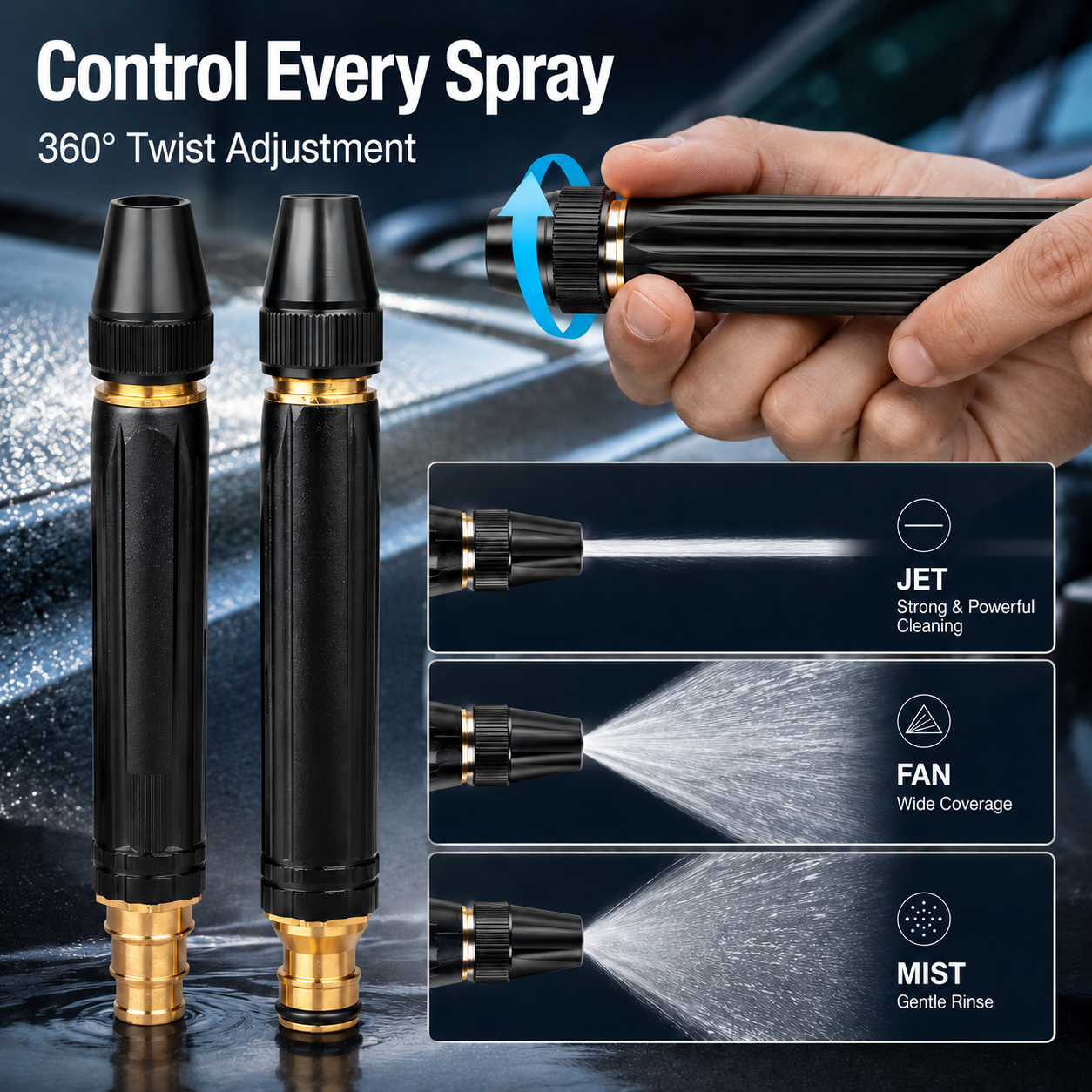 Powerful High-Pressure Water Gun for Car Cleaning