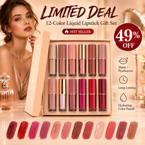 💥LIMITED DEAL 💄 12-Color Liquid Lipstick Gift Set
