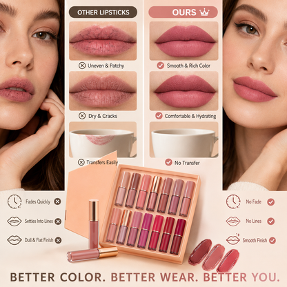💥LIMITED DEAL 💄 12-Color Liquid Lipstick Gift Set