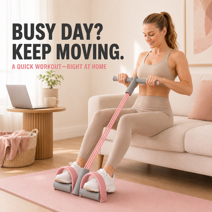 6-Tube Pedal Resistance Trainer – Full-Body Home Workout