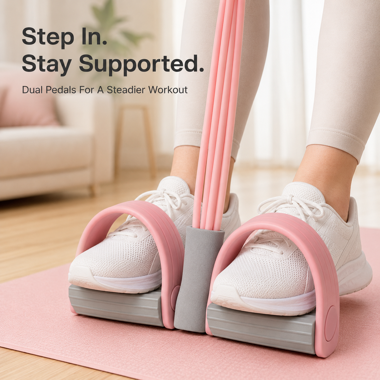 6-Tube Pedal Resistance Trainer – Full-Body Home Workout