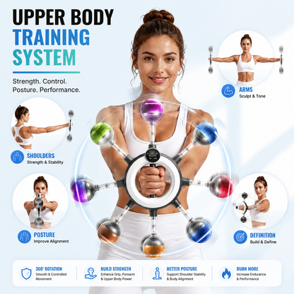 360° Wrist & Forearm Trainer | Upper Body Strength & Home Gym Tool