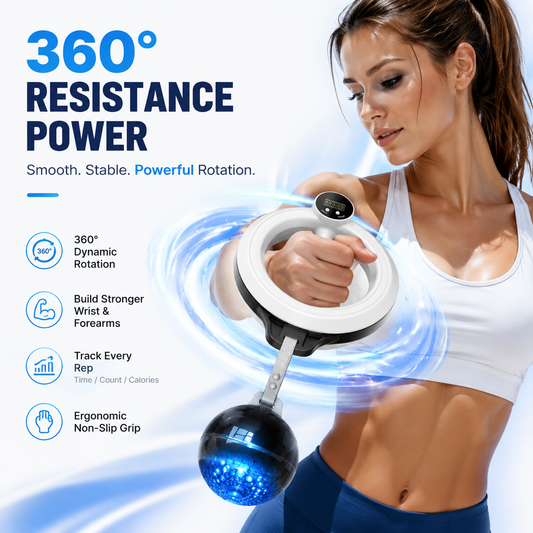 360° Wrist & Forearm Trainer | Upper Body Strength & Home Gym Tool