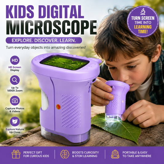 🔬 Pocket Microscope Camera For Kids – Turn Screen Time Into Discovery