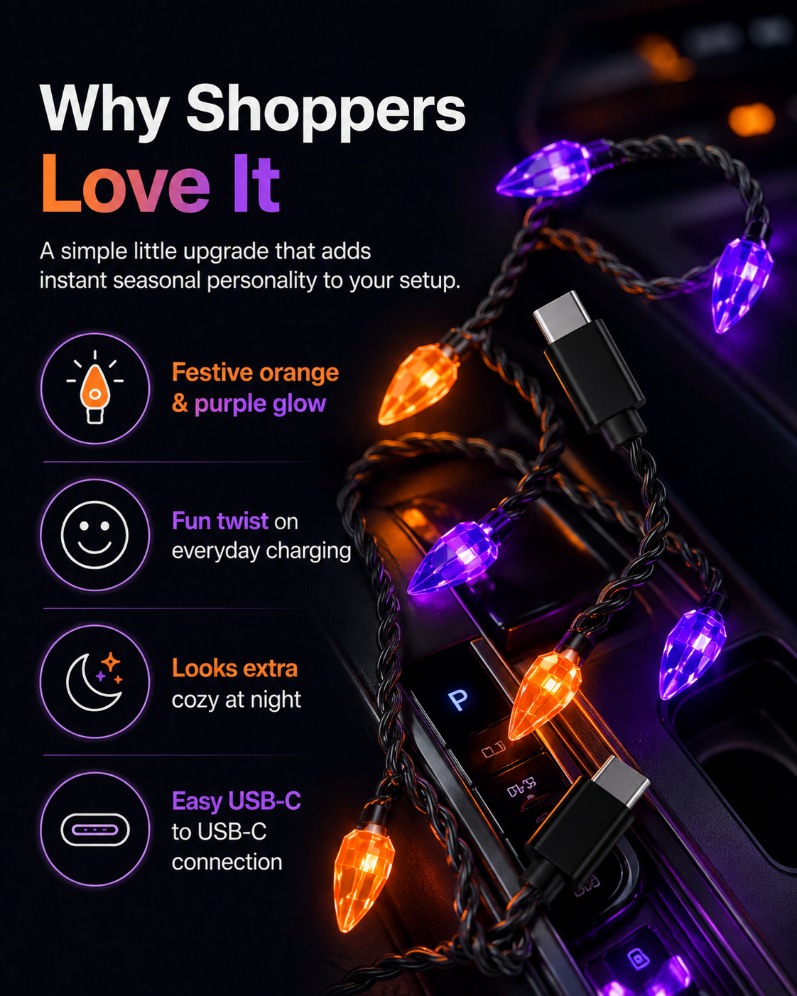 ⚡ Limited-Time 49% OFF – Spooky Light-Up USB-C Charging Cable ✨🎃