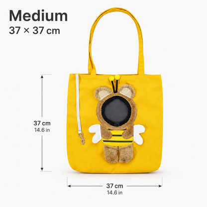 🐾 2026 Viral Head-Out Pet Carrier Tote – Cute Shoulder Bag for Cats & Small Dogs