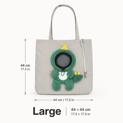 🐾 2026 Viral Head-Out Pet Carrier Tote – Cute Shoulder Bag for Cats & Small Dogs
