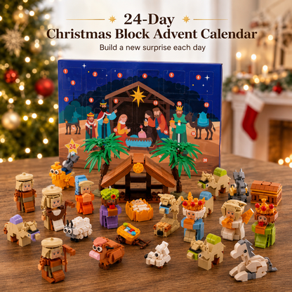 🎄24-Day Christmas Building Block Advent Calendar🎅