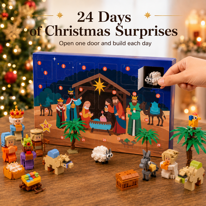 🎄24-Day Christmas Building Block Advent Calendar🎅