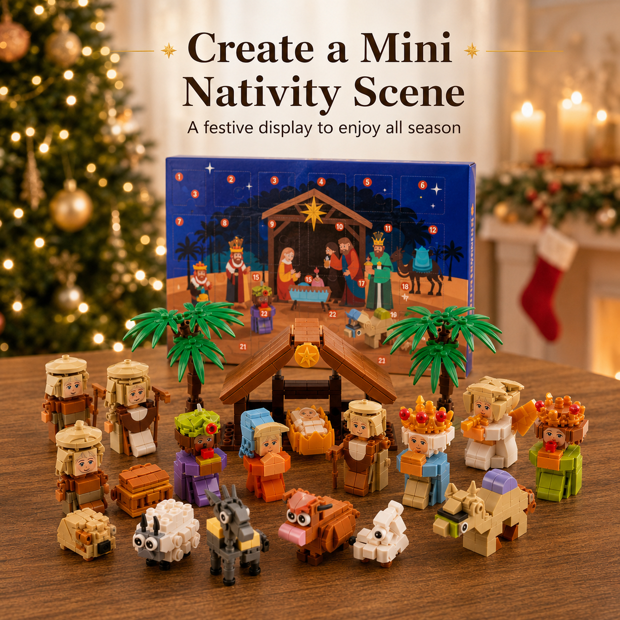 🎄24-Day Christmas Building Block Advent Calendar🎅