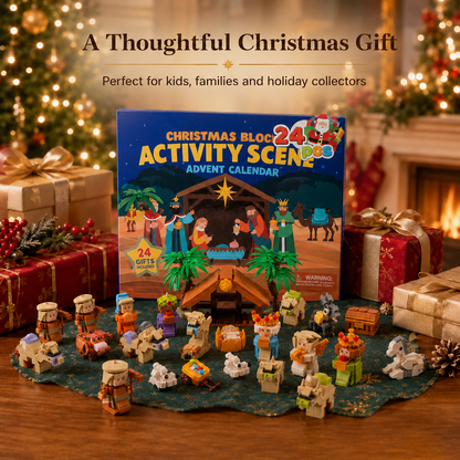🎄24-Day Christmas Building Block Advent Calendar🎅