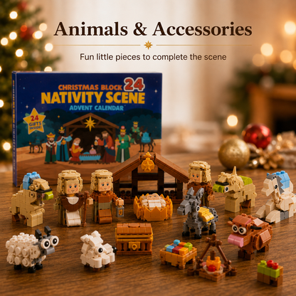 🎄24-Day Christmas Building Block Advent Calendar🎅