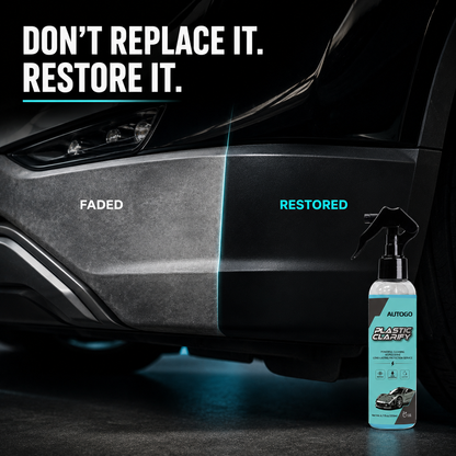 🚗 Restore Your Car’s Deep Black Finish –Tire & Plastic Trim Restorer Spray for Faded Automotive Surfaces