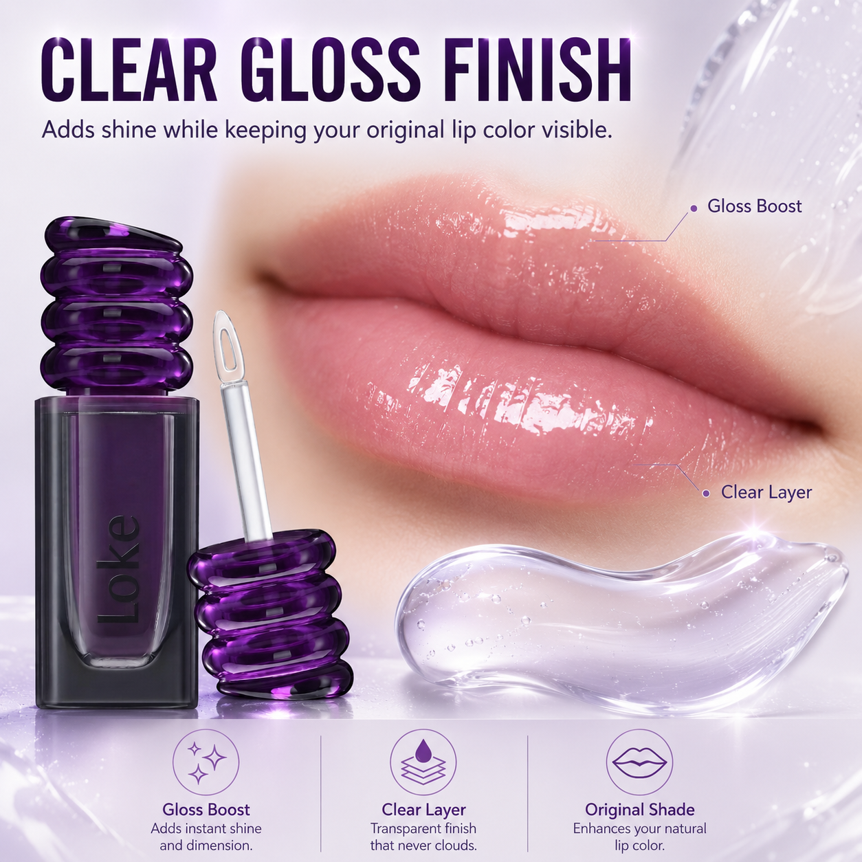 Lip Sealer | Locks in your original lip color | Clear Gloss Finish | Moisture Care