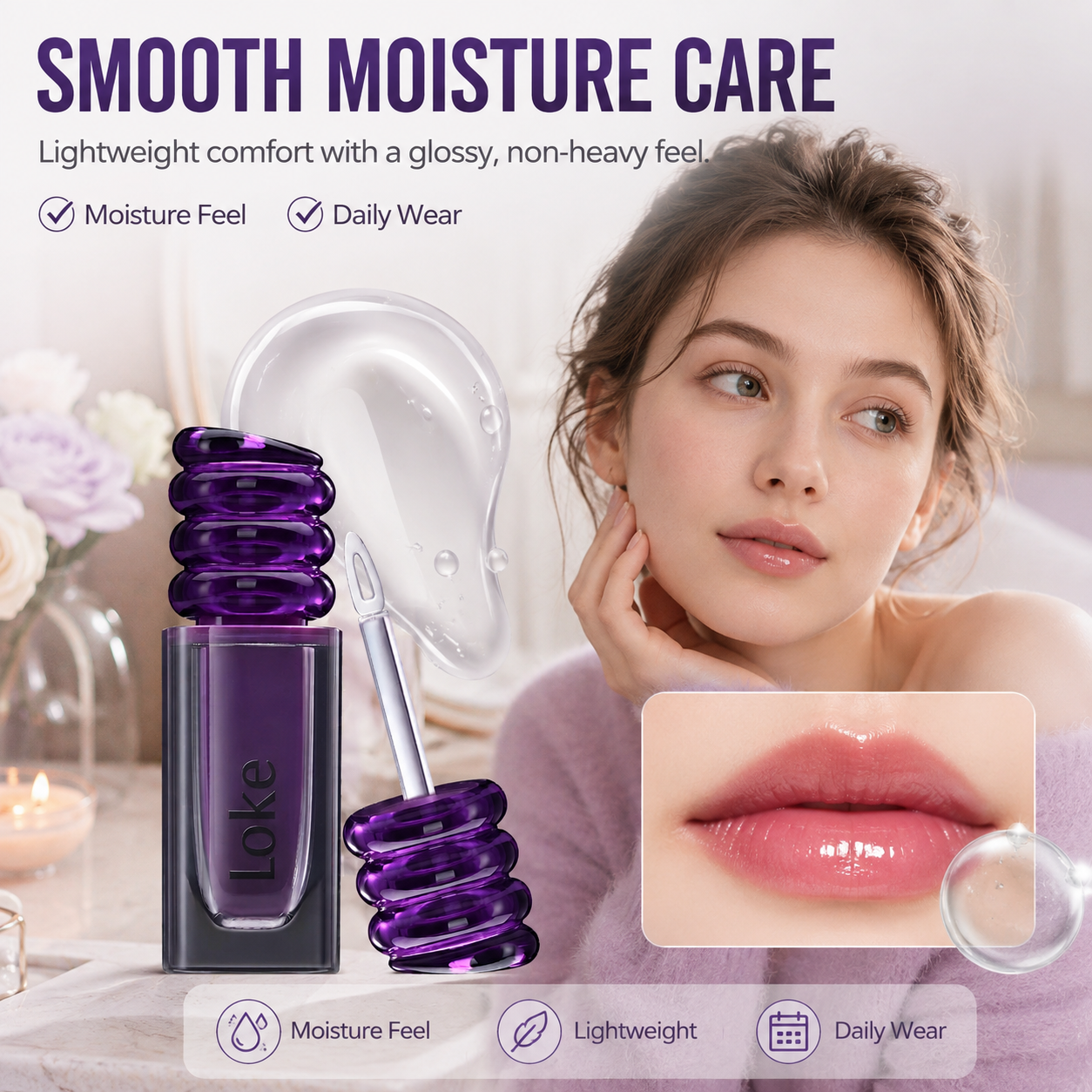 Lip Sealer | Locks in your original lip color | Clear Gloss Finish | Moisture Care