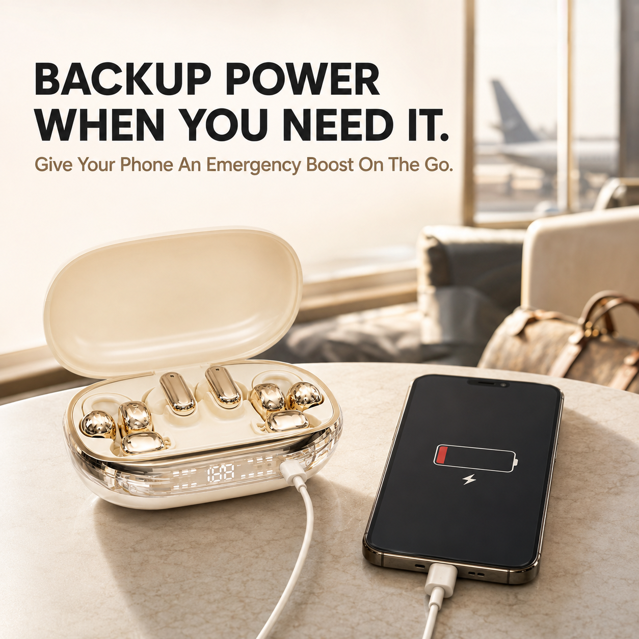 🎧 6-Earbud Smart Wireless Earbuds with Power Bank Charging Case | APP Control & Multi-Wear Design