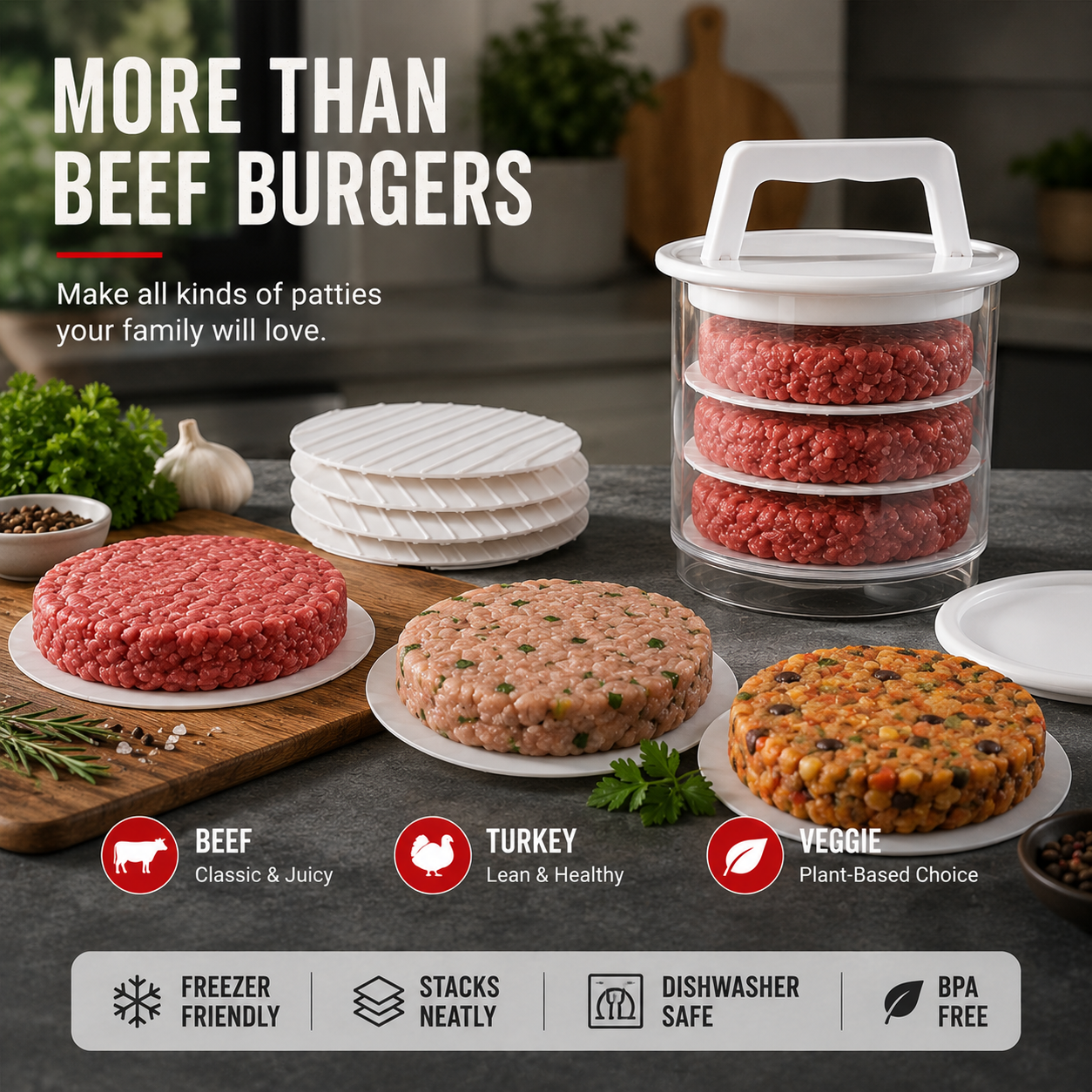 Burger Patty Maker | Perfect Homemade Burger Press