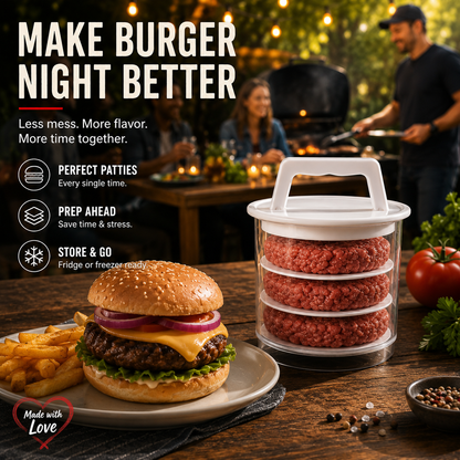 Burger Patty Maker | Perfect Homemade Burger Press