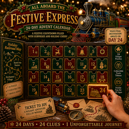 ⏳🎄🔎 Mystery Adventure Advent Calendar -24 Days, 24 Clues, One Final Reveal