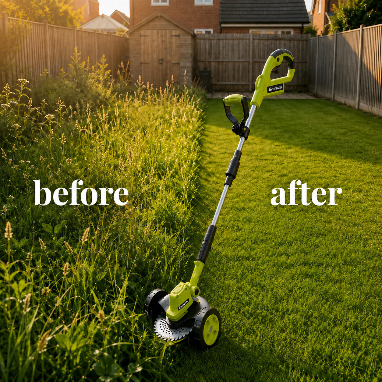 🌿⚡21V 3-in-1 Cordless String Trimmer, Edger & Mini Mower – 2 Batteries Included