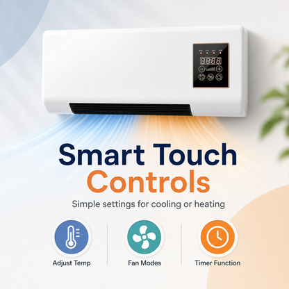 ❄️🔥 No Installation Required — The All-Season Heating & Cooling Air Conditioner 🌬️🏠