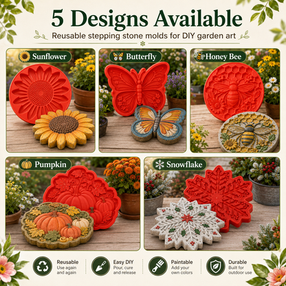 💥🌻Reusable Sunflower Stepping Stone Mold