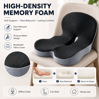 🔥49% off on the last day| Sitting All Day? This Cushion Helps Relieve Back & Tailbone Pressure Instantly