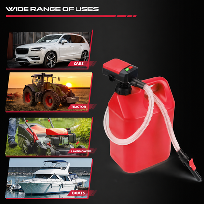 ⛽Automatic Transfer Pump Powered - Auto-Stop Sensor, 3.2 GPM Efficient Transmission