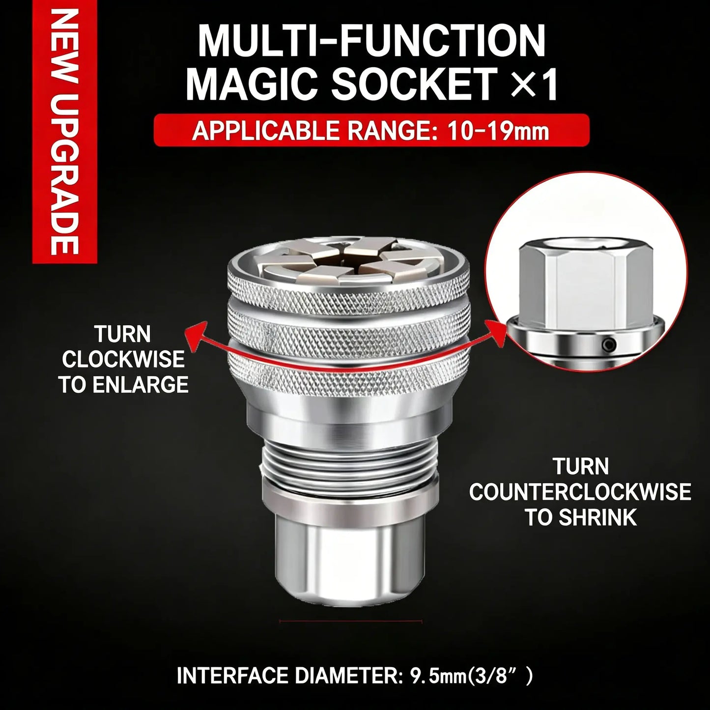 👨‍🔧【Father's Day Gift】🔧 Multi-Use Socket Wrench, Durable Repair Tool for Home & Auto Maintenancedeal