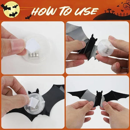 🎃 2026 Hot Sale – 3D LED Bat Wall Decorations for Halloween
