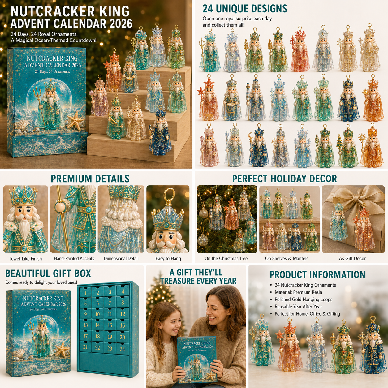🔥49% OFF–Limited Time! –🎄2026 Nutcracker Christmas Advent Calendar