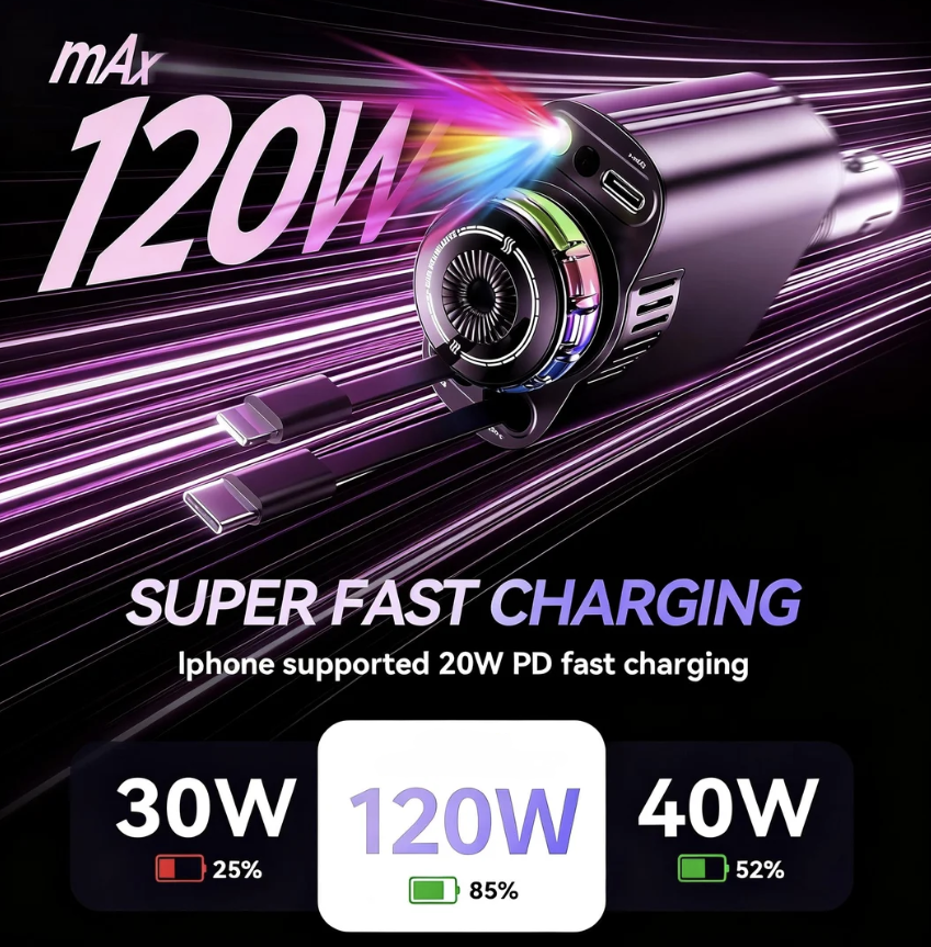 🔥 49% OFF Today — 5-in-1 Fast Car Charger for the Whole Car