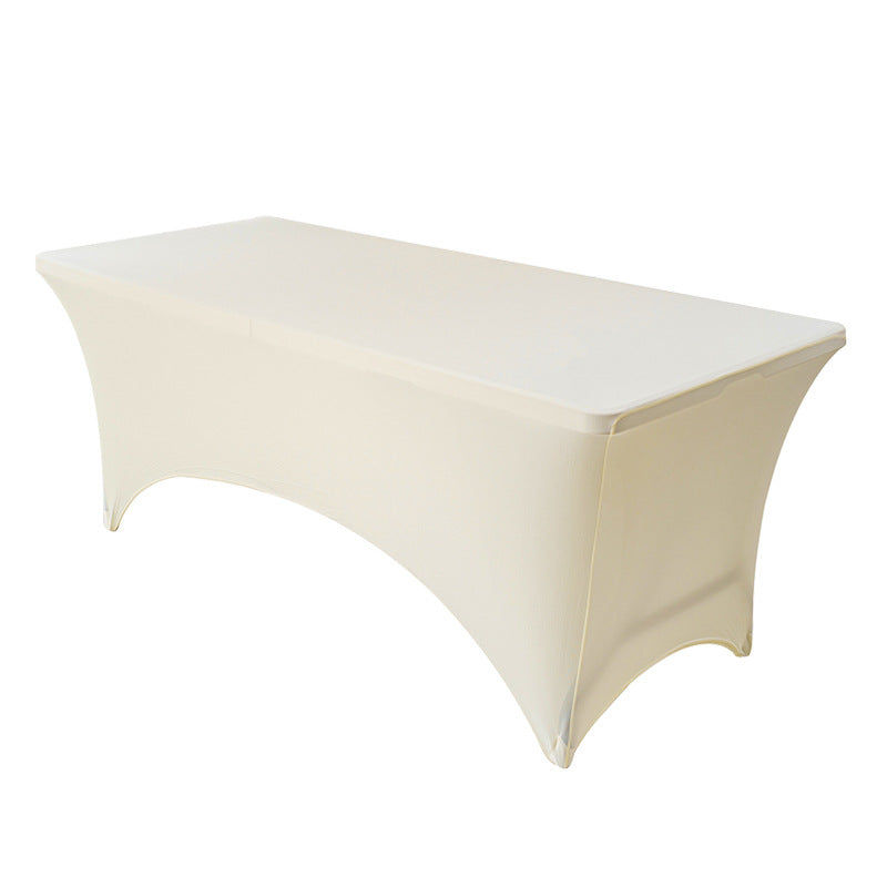 Stretch Fabric Table Top Cap Cover – Elastic Edge, Waterproof & Reusable
